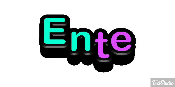 Ente Текстовый эффект