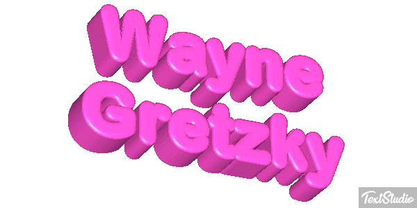 Wayne Gretzky Text effect