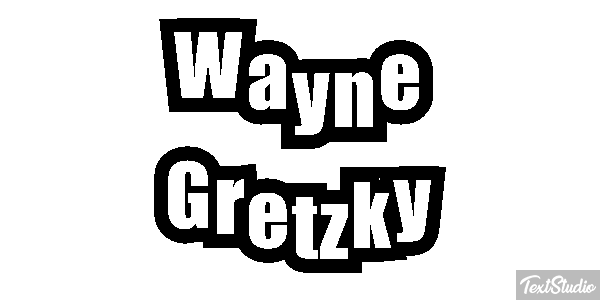 Wayne Gretzky Text effect