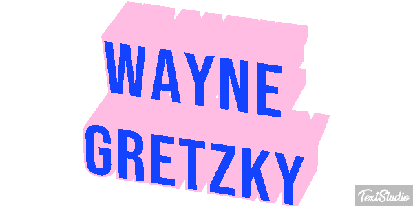 Wayne Gretzky Text effect