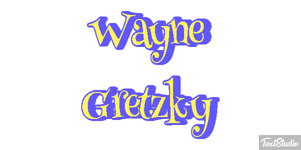 Wayne Gretzky Text effect