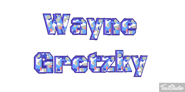 Wayne Gretzky Text effect