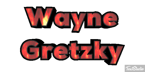 Wayne Gretzky Text effect