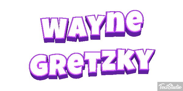 Wayne Gretzky Text effect