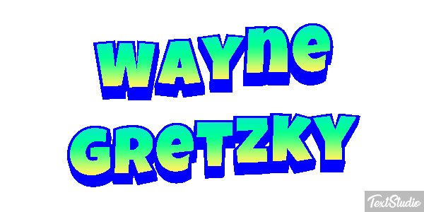Wayne Gretzky Text effect