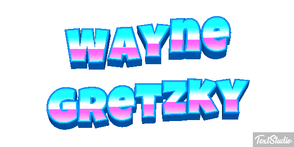 Wayne Gretzky Text effect