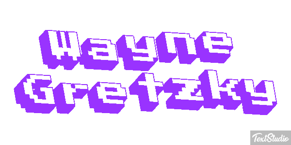 Wayne Gretzky Text effect