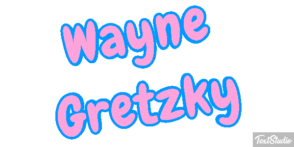 Wayne Gretzky Text effect