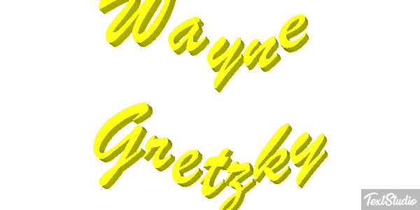 Wayne Gretzky Text effect