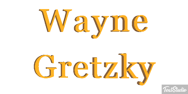 Wayne Gretzky Text effect