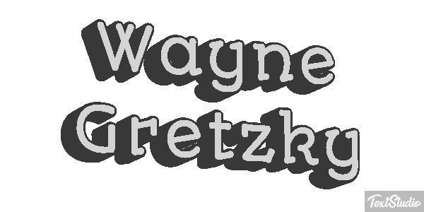 Wayne Gretzky Text effect