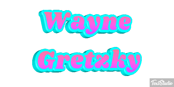 Wayne Gretzky Text effect