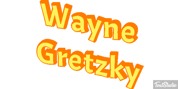 Wayne Gretzky Text effect