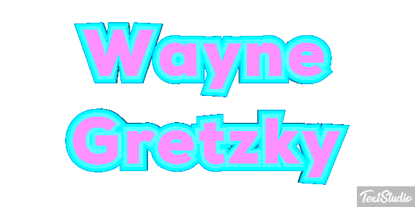 Wayne Gretzky Text effect
