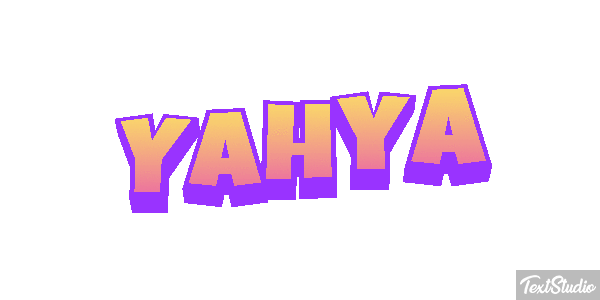 Yahya Текстовый эффект