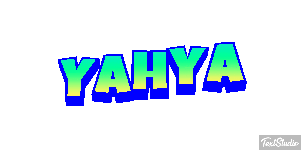 Yahya Текстовый эффект