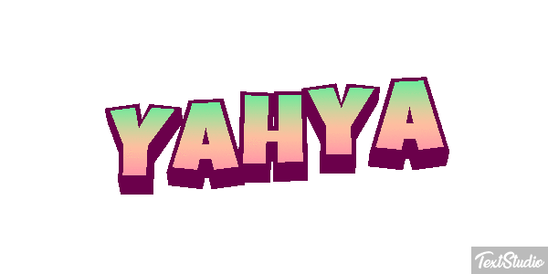 Yahya Текстовый эффект
