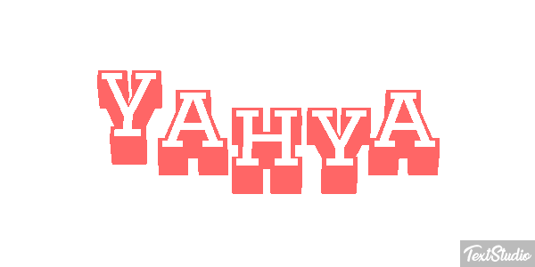 Yahya Текстовый эффект