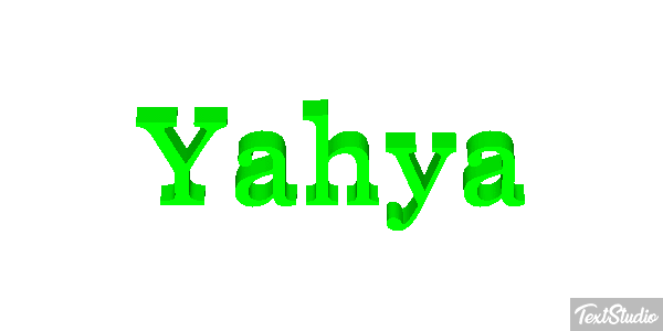 Yahya Текстовый эффект