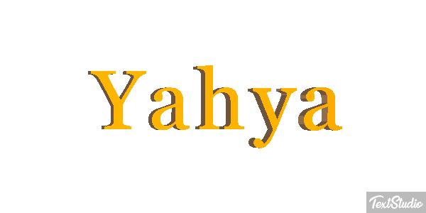 Yahya Текстовый эффект