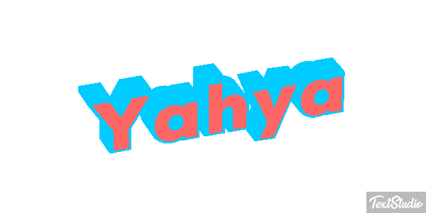 Yahya Текстовый эффект
