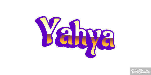 Yahya Текстовый эффект