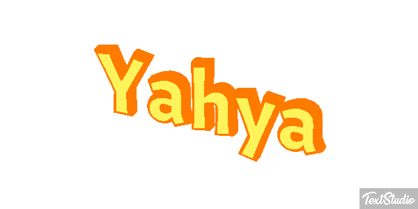 Yahya Текстовый эффект