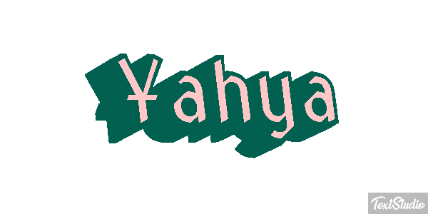 Yahya Текстовый эффект