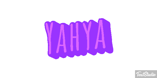 Yahya Текстовый эффект