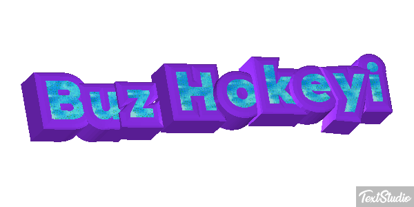 Buz Hokeyi Metin efekti
