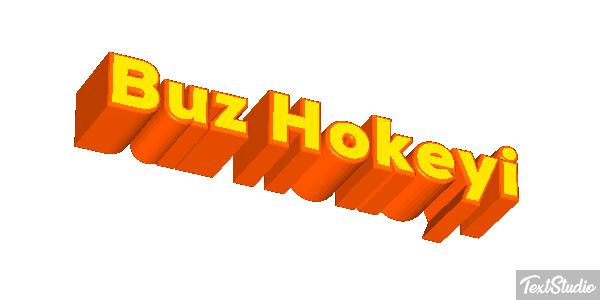 Buz Hokeyi Metin efekti