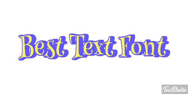 Best Text Font テキスト効果