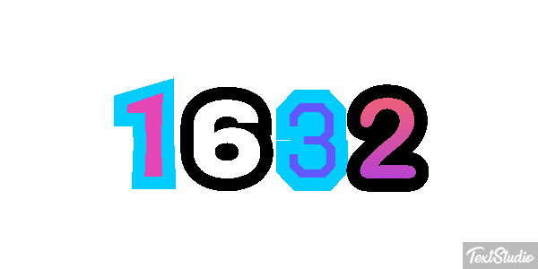 1632 Text effect