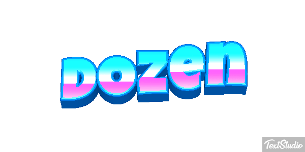 Dozen Текстовый эффект