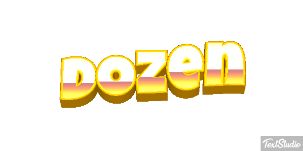 Dozen Текстовый эффект