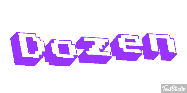 Dozen Текстовый эффект