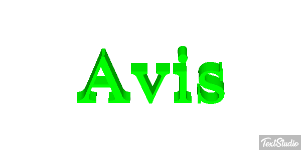 Avis Effetto testo