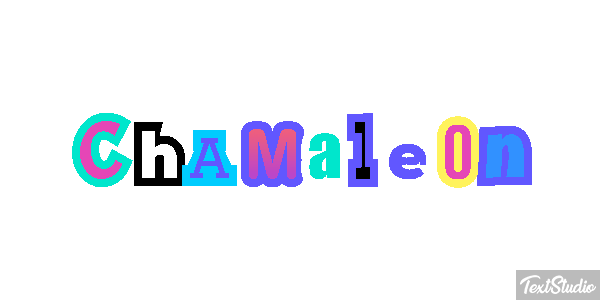 Chamäleon Texteffekt