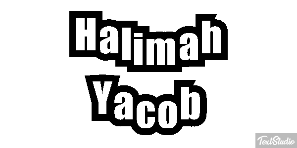 Halimah Yacob Text effect