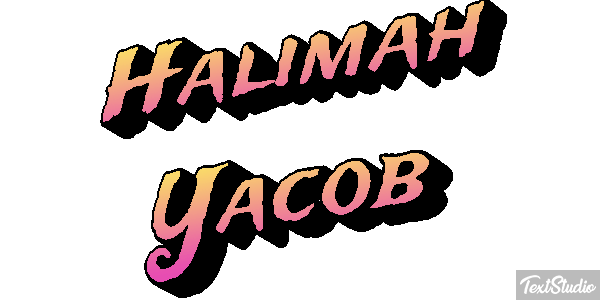 Halimah Yacob Text effect