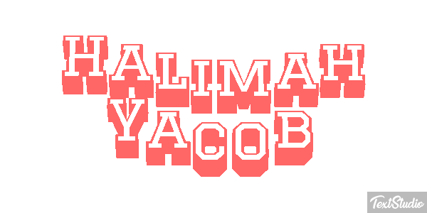 Halimah Yacob Text effect