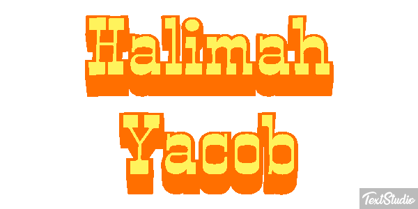 Halimah Yacob Text effect