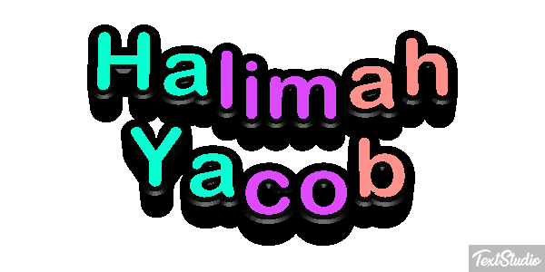 Halimah Yacob Text effect