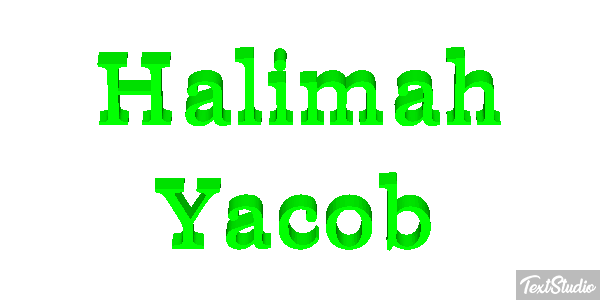 Halimah Yacob Text effect