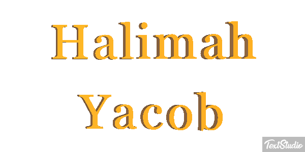 Halimah Yacob Text effect