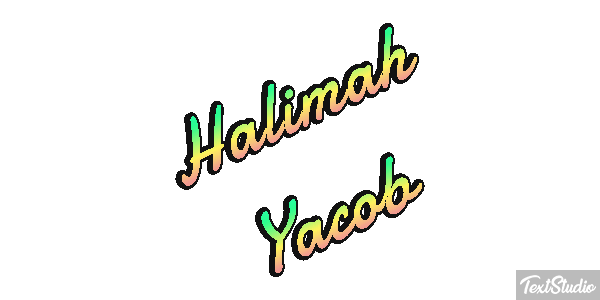 Halimah Yacob Text effect
