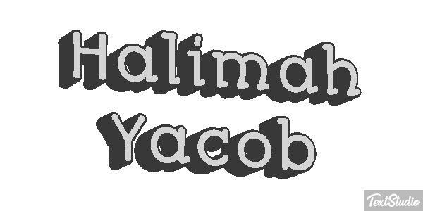 Halimah Yacob Text effect