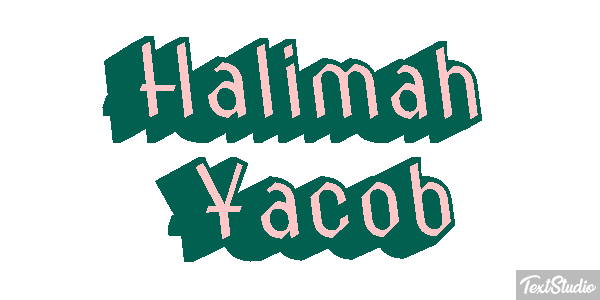 Halimah Yacob Text effect