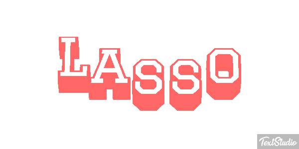 Lasso Effet de texte