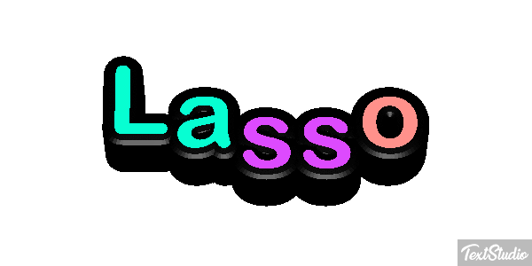 Lasso Effet de texte
